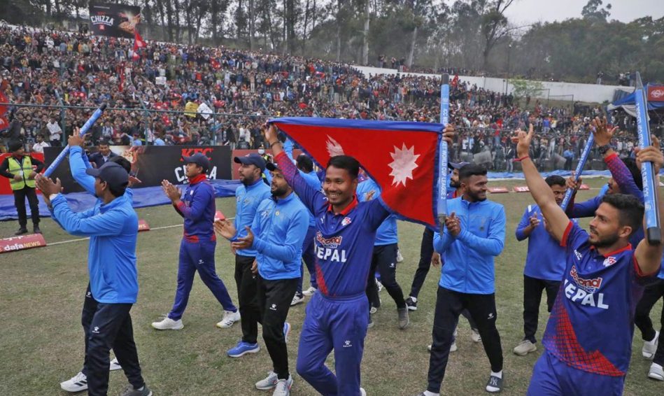यूएईलाई ९ रनले हराउँदै नेपाल विश्वकप छनोटमा