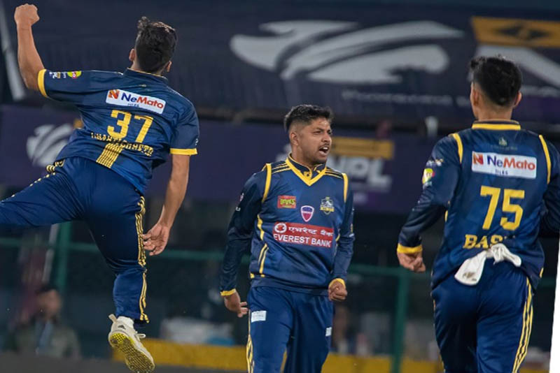 काठमाण्डौ गोर्खाज बिरुद्ध बिराटनगरको ५ विकटको सहज जित