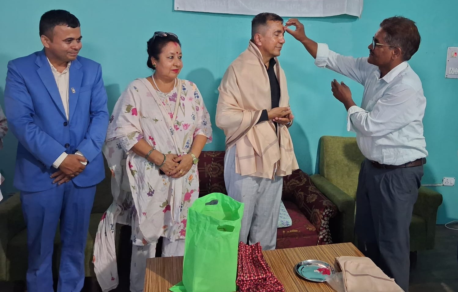 संगम सहकारीद्धारा राष्ट्रिय सहकारी बैंकका  अध्यक्ष उप्रेतीको सम्मान