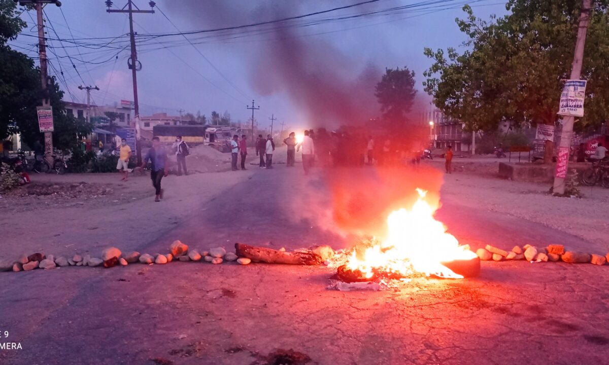 कैलालीमा बसको ठक्करबाट मोटरसाईकल चालकको मृत्यु