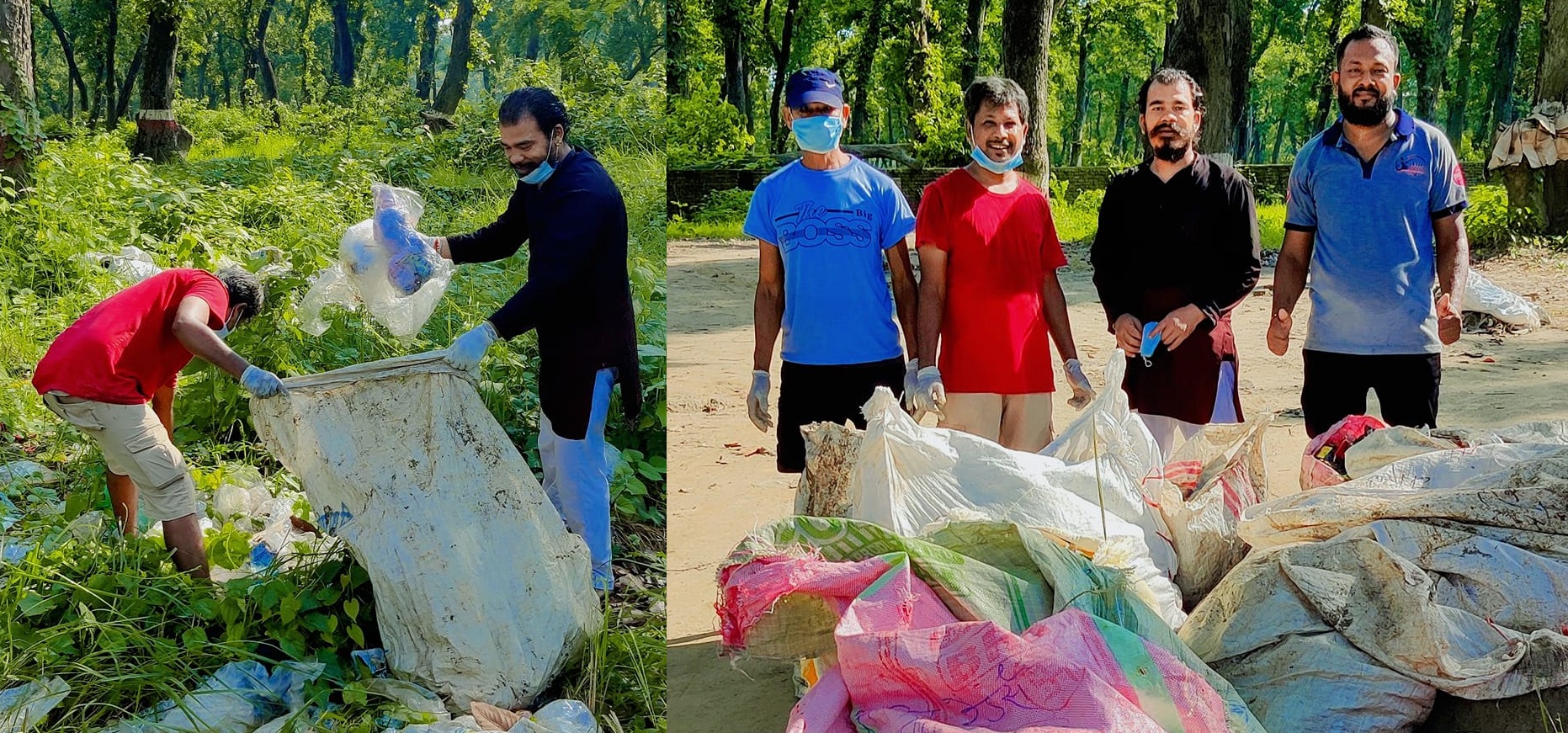 शिवपुरी धाममा कलाकार बोकटानी किङको नेतृत्वमा सरसफाई