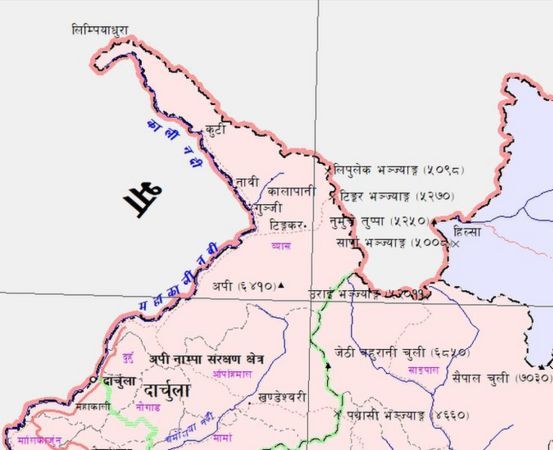 कालापानी–लिम्पियाधुरामा नेपालीको प्रवेश रोक्न भारतको पत्र