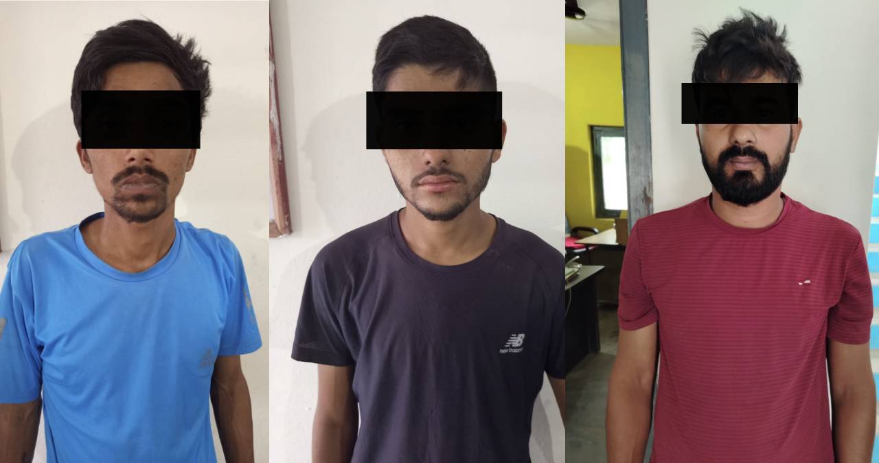 ब्राउन सुगरसहित तीन युवक पक्राउ