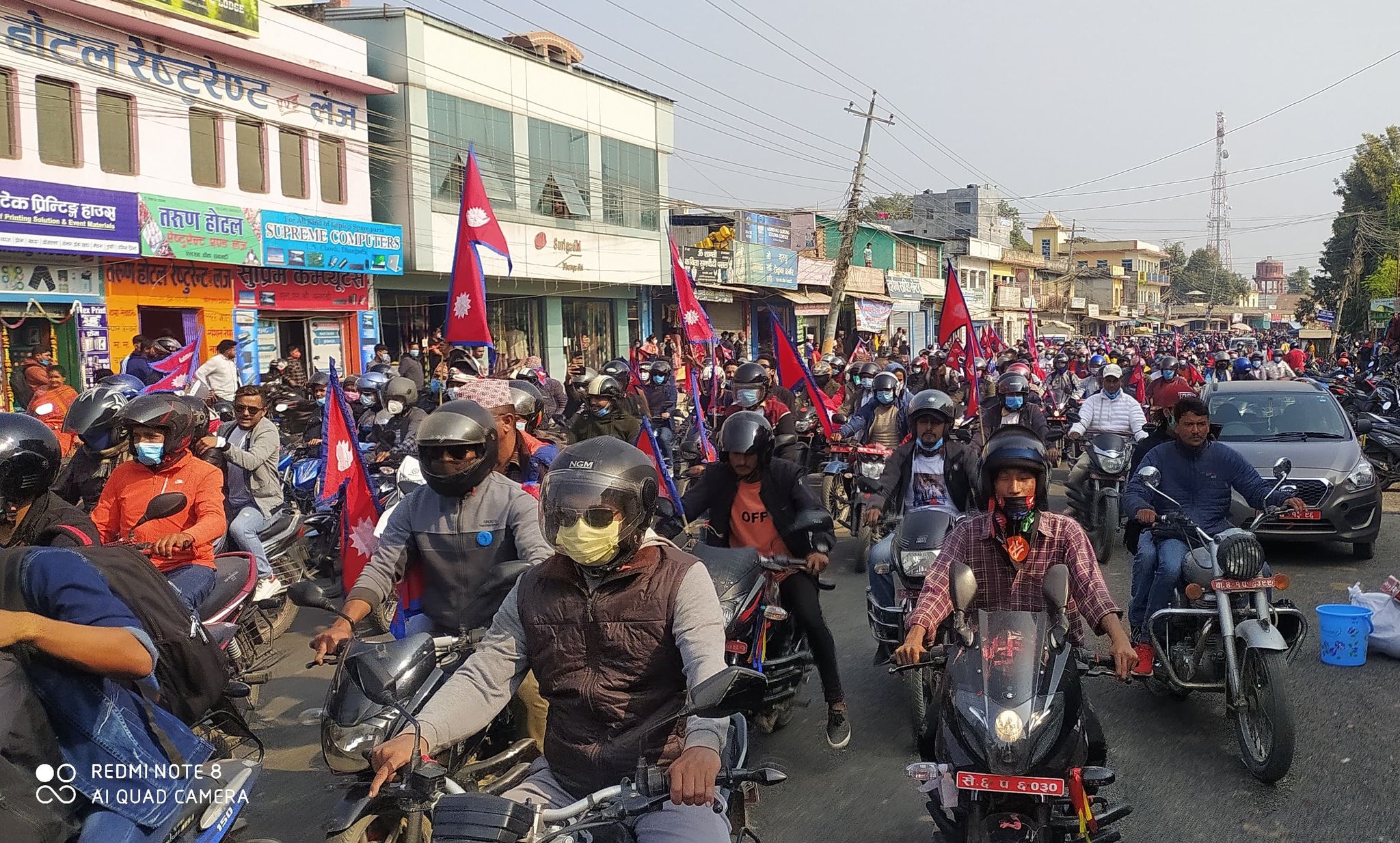 हिन्दु राष्ट्र पुर्नस्थापनाका लागि कैलालीमा बृहत  मोटरसाईकल ¥याली